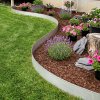 Living and Home 10m L x 14cm H Metal Garden Edging, Silver