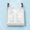 Living and Home White No Drill Pull Out Cabinet Organiser Drawer, 35cm (W) x 43cm (D) x 8cm (H)