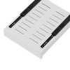 Living and Home White No Drill Pull Out Cabinet Organiser Drawer, 35cm (W) x 43cm (D) x 8cm (H)