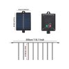 Living and Home Solar-Powered Meteor Shower String Lights with Remote Control