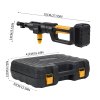 Living and Home 21V Cordless Handheld Pressure Washer Cleaner with 2 Batteries, Yellow+Black