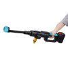 Living and Home 21V Cordless Handheld Pressure Washer Cleaner with 2 Batteries, Blue+Black