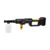 Living and Home 21V Cordless Handheld Pressure Washer Cleaner with 2 Batteries, Green+Black