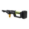 Living and Home 21V Cordless Handheld Pressure Washer Cleaner with 2 Batteries, Green+Black