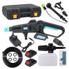 Living and Home 21V Cordless Handheld Pressure Washer Cleaner with 2 Batteries, Blue+Black