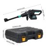 Living and Home 21V Cordless Handheld Pressure Washer Cleaner with 2 Batteries, Blue+Black