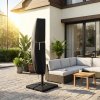 Living and Home Waterproof Cantilever Parasol Cover with Zipper and Rod