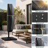 Living and Home Waterproof Cantilever Parasol Cover with Zipper and Rod