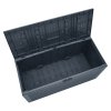 Living and Home 340L PP Garden Storage Box, Dark Grey