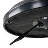Living and Home Height-Adjustable PU Leather Round Salon Rolling Stool