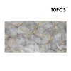 Living and Home 10Pcs Self-Adhesive Marble Pattern Wall Tile Stickers