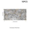 Living and Home 10Pcs Self-Adhesive Marble Pattern Wall Tile Stickers