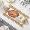 Living and Home Mirror Base Serving Tray