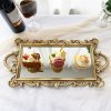 Living and Home Mirror Base Serving Tray