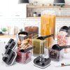 Living and Home 7Pcs Airtight Food Storage Containers with Clasp Lids
