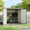 Living and Home 4.6x2.9ft Garden Metal Tool Shed Outdoor Patio Storage House