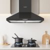 3-Speed 60cm Wall Mounted Chimney Cooker Range Hood with LED Light