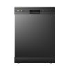 Black Freestanding Dishwasher with 12 Place Settings & 6 Washing Programs