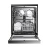 Black Freestanding Dishwasher with 12 Place Settings & 6 Washing Programs