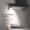 60cm Chimney Cooker Range Hood Kitchen Extractor with 3-Speed Modes