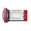 800W 20L Retro Microwave Oven with LED Display, 5 Cooking Power Levels, 8 Auto Menus