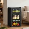 93L Under Counter Beer and Drinks Fridge with Low-E Glass Door, Removable Shelves