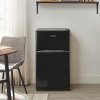 87L Under Counter Fridge Freezer  with Removable Shelves, Drawer