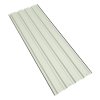 Living and Home 12Pcs Metal Corrugated Roofing Sheets, 0.27mm H x 129cm W x 45cm D, Black