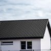 Living and Home 12Pcs Metal Corrugated Roofing Sheets, 0.27mm H x 129cm W x 45cm D, Black