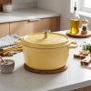 Living and Home 4.75 L Enameled Dutch Oven with Dual Handles and Lid