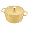 Living and Home 4.75 L Enameled Dutch Oven with Dual Handles and Lid