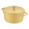 Living and Home 2.75 L Enameled Dutch Oven with Dual Handles and Lid