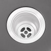 Living and Home Double Bowl Quartz Resin Composite Kitchen Sink with Waste Kit, Graphite Grey