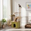 Living and Home Luxurious Cat Tower Set with Scratching Board