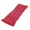 Living and Home 160cm W x 50cm D Non-slip Sun Lounger Cushion for Garden Patio, Red