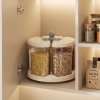 Living and Home 360° Rotating Grain Dispenser Storage Container with 5 Compartments, Airtight Food Storage Container