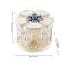 Living and Home 360° Rotating Grain Dispenser Storage Container with 5 Compartments, Airtight Food Storage Container