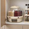 Living and Home 10L 360° Rotating Grain Dispenser Storage Container with Airtight Lid