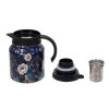 Living and Home Vintage Floral Pattern Thermal Carafe Teapot with Built-in Infuser