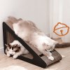 Living and Home Triangle Cat Scratching Post with Bell Ball