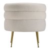 Living and Home Curved Upholstered Single Sofa Accent Chair