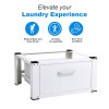 Living and Home Washing Machine Dryer Pedestal with Drawer