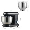 Living and Home 5.5-Quart Household Stand Mixer with Stainless Steel Bowl 1400W Tilt-Head Anti-Splash Lid