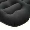 Living and Home 130x180cm Black Flocked SUV Car Inflatable Air Mattress with Built-in Automatic Air Pump, Portable Back Seat Camping Air Bed
