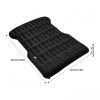 Living and Home 130x180cm Black Flocked SUV Car Inflatable Air Mattress with Built-in Automatic Air Pump, Portable Back Seat Camping Air Bed