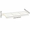 Living and Home White Window Door Awning Canopy with Brackets, 270cm W x 100cm D x 28cm H