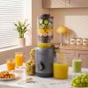 Living and Home 200W Cold Press Juicer Slow Masticating Machine
