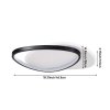 Living and Home Indoor Triangular Dimmable LED Ceiling Light with Remote Control