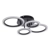 4-Light Rings Adjustable LED Ceiling Light with Remote Control
