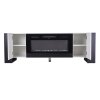Living and Home Recessed Electric Fireplace TV Stand with Remote Control